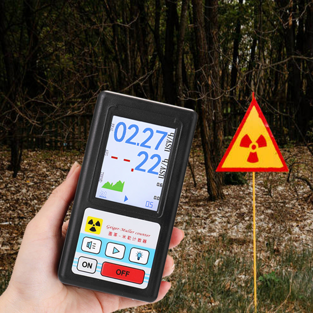 BR-6 Geiger Counter Nuclear Radiation Detector Personal Dosimeter X-ray Beta Gamma Detector LCD Radioactive Tester Marble Tool