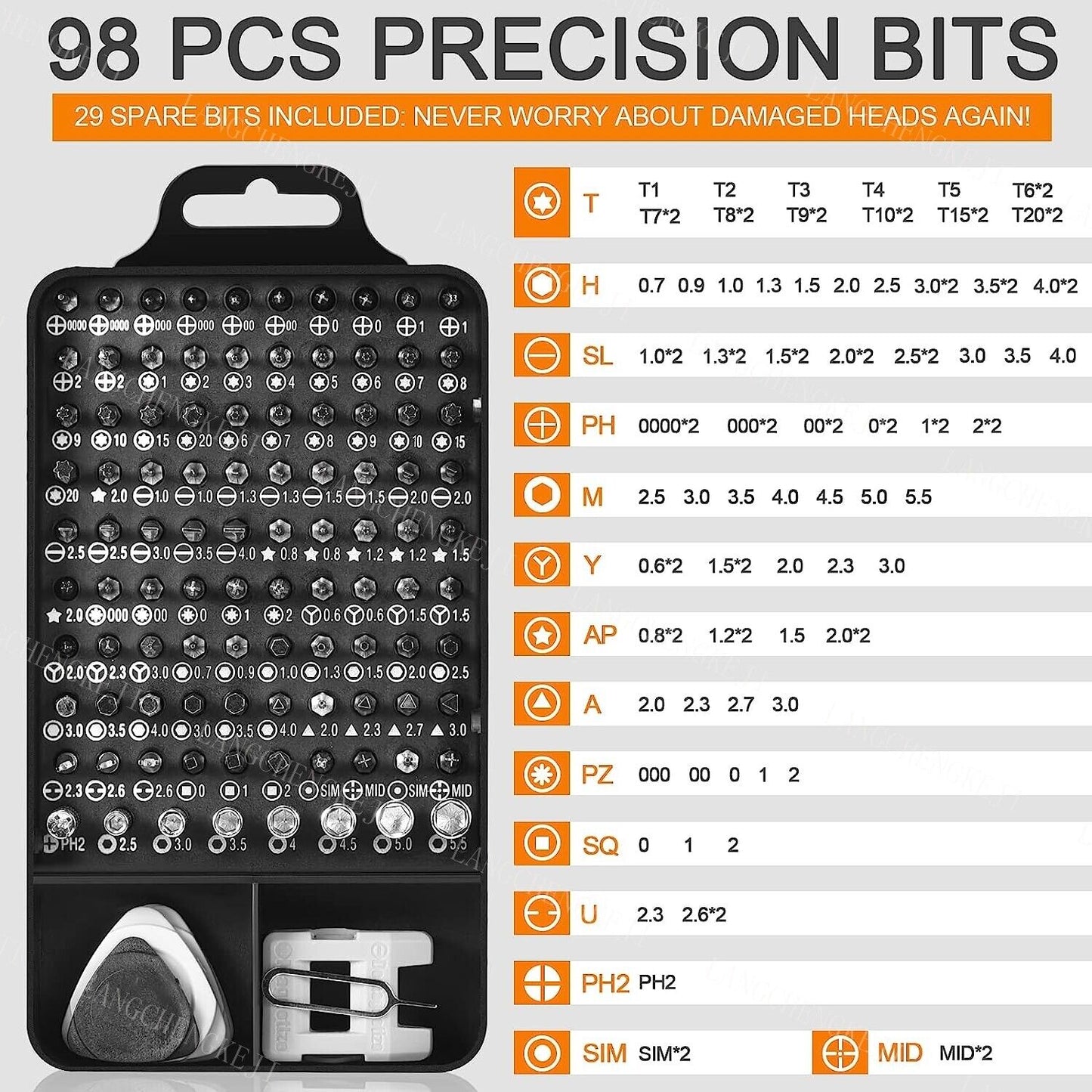 Precision Screwdriver Set 117 in 1 Magnetic Computer Pc Phone Repair Tool Kit