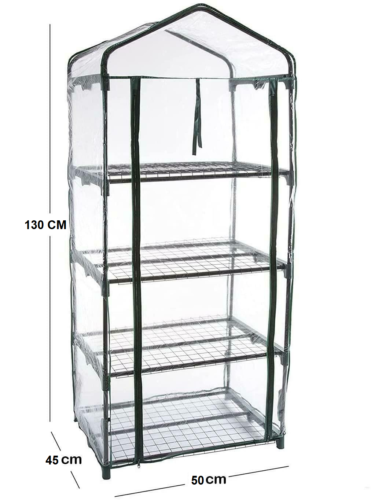 4 Tier Mini Greenhouse Outdoor Garden Planting Small PVC Growhouse With Shelves